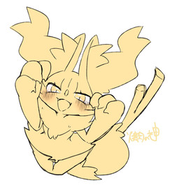 3_fingers ambiguous_anthro ambiguous_gender anthro arm_tuft biped bird's-eye_view blush blush_lines cheek_tuft chest_tuft claws cute_fangs dipstick_tail eyelashes facial_tuft fangs finger_claws fingers front_view high-angle_view inner_ear_fluff looking_at_viewer markings multicolored_tail narrowed_eyes nude_ambiguous nude_anthro object_in_tail open_mouth open_smile pointy_ears prick_ears rawr shoulder_tuft simple_background smile solo standing stick stick_in_tail tail tail_markings teeth text tuft white_background yakiniku628 nintendo pokemon braixen canid generation_6_pokemon mammal pokemon_(species) 2020 colored digital_drawing_(artwork) digital_media_(artwork) hi_res japanese_description japanese_text portrait signature sketch three-quarter_portrait