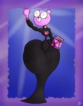 abstract_background anthro big_butt book bottom_heavy bubble_butt butt clothing curvy_figure eyewear femboy fur glasses heart_symbol holding_book holding_object huge_hips huge_thighs male pink_body pink_fur priest robe small_waist solo thick_thighs wide_hips talrex999 unicorn_wars padre_(unicorn_wars) bear mammal hi_res signature
