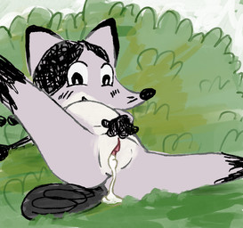after_sex anthro bodily_fluids cum cum_in_vagina cum_inside female forest genital_fluids genitals nude on_model outside plant shrub solo style_emulation tomboy tree vulva young young_anthro young_female tabloi billy_the_cowboy_hamster suzie_(billy_the_cowboy_hamster) beech_marten gulonine mammal marten mustelid musteline hi_res