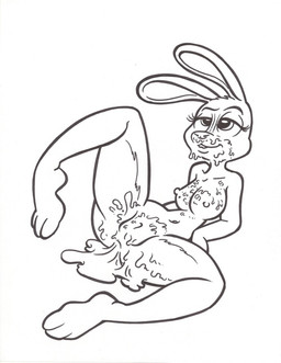 after_sex anthro bodily_fluids breasts buckteeth cum cum_in_ass cum_inside female female_anthro genital_fluids genitals navel nipples nude nude_anthro nude_female solo spreading teeth vulva king-cheetah disney zootopia judy_hopps european_rabbit lagomorph leporid mammal oryctolagus rabbit 2018 line_art traditional_media_(artwork)