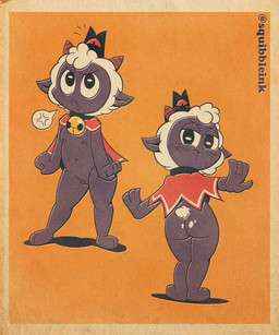 2_toes 4_fingers angry anthro bell bell_collar blush blush_lines butt cape clothing collar duo ejaculation feet female fingers frowning_at_viewer genitals glistening glistening_butt hands-free head_tuft horn loli looking_at_viewer mouth_closed pouting presenting presenting_hindquarters red_cape red_clothing text toes tuft vulva young young_anthro young_female squibbleink cult_of_the_lamb massive_monster_(studio) lamb_(cult_of_the_lamb) red_crown_(cult_of_the_lamb) animal_humanoid bovid bovid_humanoid caprine caprine_humanoid humanoid mammal mammal_humanoid sheep artist_name colored digital_drawing_(artwork) digital_media_(artwork) shaded signature