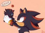 anthro black_nose boop clothing daww duo gloves handwear heart_symbol male nose_boop simple_background smile speech_bubble text quark19601 sega sonic_the_hedgehog_(series) shadow_chao shadow_the_hedgehog chao_(sonic) character_chao dark_chao eulipotyphlan hedgehog mammal 2018 english_text