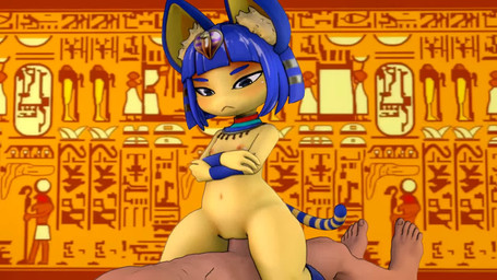 3_toes age_difference anthro anthro_penetrated areola bangs blue_ears blue_eyebrows blue_hair blush bob_cut bouncing_breasts breasts butt clothing cowgirl_position crossed_arms dark_body dark_skin dominant dominant_anthro dominant_female duo egyptian egyptian_clothing erection eyebrows feet female female_on_human female_on_top female_penetrated fingers from_front_position fur genitals hair half-closed_eyes hieroglyphics hindpaw human_on_anthro human_penetrating human_penetrating_anthro human_penetrating_female inner_ear_fluff interspecies legwear male male/female male_on_anthro male_on_bottom male_penetrating male_penetrating_anthro male_penetrating_female markings narrowed_eyes navel nipples nude on_bottom on_top pawpads paws penetration penile penile_penetration penis penis_in_vagina sex sitting small_breasts solo_focus striped_markings striped_tail stripes submissive submissive_human submissive_male tail tail_markings toes tuft uraeus usekh vaginal vaginal_penetration vulva wide_hips yellow_body yellow_fur yellow_inner_ear yellow_inner_ear_fluff devilscry zy0n7_(modeler) animal_crossing ankha_zone nintendo ankha_(animal_crossing) domestic_cat felid feline felis human mammal 16:9 2025 3d_(artwork) 3d_animation animated digital_media_(artwork) high_framerate loop no_sound short_playtime source_filmmaker_(artwork) webm widescreen adult_(lore)