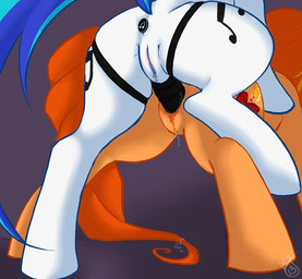 anal anal_penetration anus bodily_fluids buttplug buttplug_in_ass buttplug_insertion clitoris clitoris_piercing cutie_mark dildo duo female female/female feral genital_fluids genital_piercing genitals object_in_ass penetration piercing plug_(sex_toy) plug_insertion sex sex_toy sex_toy_in_ass sex_toy_in_vagina sex_toy_insertion strapon strapon_in_pussy strapon_insertion strapon_sex tail toying_partner vaginal vaginal_fluids vaginal_penetration vulva vulva_piercing wearing_strapon deejayhan friendship_is_magic hasbro my_little_pony fan_character vinyl_scratch_(mlp) equid equine horse mammal pony
