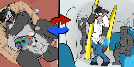 abdominal_bulge anal anal_penetration anthro bed bulge duo father_penetrating_son furniture holding_object holding_sex_toy male male/male muscular muscular_male non-euclidean_sex penetrable_sex_toy penetration portal_sex public public_transportation sex sex_toy shocked split_screen thinking_with_portals voyeur maverickk andrew_(tlwolf) teo_(tlwolf) canid canine canis mammal wolf absurd_res hi_res father_(lore) father_and_child_(lore) father_and_son_(lore) incest_(lore) parent_(lore) parent_and_child_(lore) parent_and_son_(lore) son_(lore)