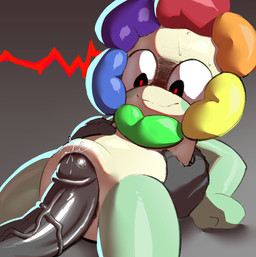 anthro blush bodily_fluids duo flower genital_fluids genitals male male/male null penis plant precum simple_background sweat punishedtooner blushcrunch_studio dandy's_world roblox dandy_(dandy's_world) animate_inanimate elemental_creature flora_fauna flower_creature humanoid toon_(dandy's_world)
