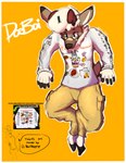 anthro clothing eyewear glasses looking_down solo text doeboi joseph_(doeboi) cervine deer mammal absurd_res english_text hi_res url