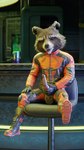 anthro balls boots brown_body brown_fur clothed clothing erection footwear fur gear genitals knot leather male penis shoes solo ralic_turman guardians_of_the_galaxy marvel rocket_raccoon mammal procyonid raccoon 3d_(artwork) digital_media_(artwork) hi_res