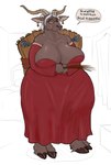 anthro big_breasts breasts curvy_figure elderly elderly_female emotional_manipulation female grey_hair hair holidays mature_female overweight overweight_female solo text thick_thighs voluptuous wide_hips snakedakyoot christmas krampus bovid caprine caprine_demon demon goat_demon humanoid mammal absurd_res english_text hi_res