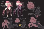 angry anthro biped blue_eyes blush breasts chest_tuft cross-popping_vein crotch_tuft dialogue digitigrade duo female fluffy fluffy_tail fur hand_on_chest hand_on_head hand_on_leg head_on_lap heart_symbol male neck_tuft nude on_lap pink_body pink_fur purring simple_background solo surprise surprised_expression tail text tuft white_body white_fur pantheggon capcom european_mythology monster_hunter mythology nintendo pokemon surprised_pikachu bunny_(pantheggon) heron_(pantheggon) bat dragon flying_wyvern hybrid kobold mammal mythological_creature mythological_scalie nightshade_paolumu paolumu pink_rathian rath_wyvern rathian scalie western_dragon wyvern 2023 digital_media_(artwork) english_text hi_res meme model_sheet