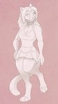 female hair long_hair pink_hair pink_nose white_hair royalty_(artist) feilen domestic_cat felid feline felis mammal hi_res trans_(lore) trans_woman_(lore)