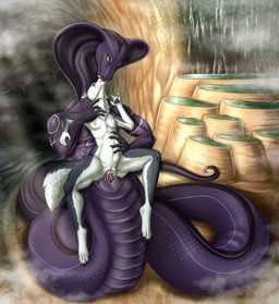 abdominal_bulge animal_genitalia anthro apode bodily_fluids breasts cave cloaca cum cum_drip cum_in_vagina cum_inside dominant double_penetration double_vaginal dripping drooling duo female female_penetrated fondling_internal_bulge french_kissing genital_fluids genitals holding_belly interspecies kissing knotting larger_dom larger_male legless making_out male male/female male_penetrating male_penetrating_female muscular muscular_male nipples penetration saliva saliva_on_tongue serpentine sex size_difference small_breasts smaller_female smaller_penetrated split_form steam tongue tongue_out vaginal vaginal_penetration vulva feralcatalyst monodog silvie_(alantodne) alaskan_malamute canid canine canis domestic_dog draconcopode husky lamia mammal naga nordic_sled_dog reptile scalie snake spitz wolf absurd_res hi_res