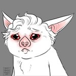 bodily_fluids crying feral feralized fur male red_eyes sad solo tears watery_eyes white_body white_fur onehandedbndt baldur's_gate baldur's_gate_3 bioware electronic_arts larian_studios astarion_(baldur's_gate) batstarion bat leaf-nosed_bat mammal microbat vampire_bat yangochiropteran 1:1