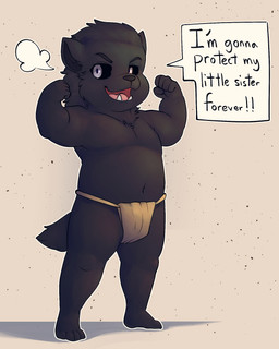 4_toes anthro asian_clothing barefoot black_body black_fur black_sclera clothed clothing confident east_asian_clothing fangs feet flexing flexing_bicep flexing_both_biceps fundoshi fundoshi_only fur japanese_clothing looking_at_viewer male navel open_mouth rokushaku_fundoshi solo speech_bubble tail teeth text toes topless underwear underwear_only white_clothing white_eyes white_fundoshi white_underwear young young_anthro young_male battler elden_ring fromsoftware blaidd_(elden_ring) canid canine canis mammal wolf 2023 4:5 english_description english_text hi_res