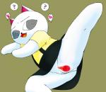 anthro anus biped clothing female genitals lying on_side open_mouth panties pussy raised_leg solo spiral_eyes spread_legs spread_pussy spreading underwear uhe cat_soup nekojiru nyako_(nekojiru) domestic_cat felid feline felis mammal hi_res