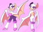 4:3 alternate_form anthro bat breasts conditional_dnp digital_media_(artwork) fangs featureless_breasts featureless_crotch female fur hi_res looking_at_viewer makeup mammal mascara membrane_(anatomy) membranous_wings natural_alt rouge_the_bat sega smile smiling_at_viewer solo sonic_the_hedgehog_(series) teeth white_body white_fur whygena winged_arms wings