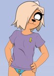 anthro clothing female panties shirt solo t-shirt topwear underwear kamikiller adventure_time cartoon_network bronwyn_(adventure_time) bear canid canine hybrid mammal rainicorn hi_res