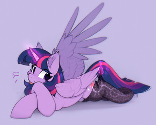 blep blush clothing crossed_arms female feral horn legwear looking_at_viewer lying magic relaxing solo stockings stretched_clothing tongue tongue_out wings lerkfruitbat friendship_is_magic hasbro my_little_pony mythology twilight_sparkle_(mlp) equid equine mammal mythological_creature mythological_equine winged_unicorn hi_res meme