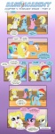 argie_ribbs_(mlp) blue_body blue_feathers blue_fur brolly_brella_(mlp) comic cutie_mark derpy_hooves_(mlp) dialogue digital_media_(artwork) english_text equid equine feathered_wings feathers female feral firefly_(pre-g4) friendship_is_magic fur group hair hasbro hi_res male mammal multicolored_hair my_little_pony mythological_creature mythological_equine mythology pegasus rainbow_dash_(mlp) rainbow_hair sorc surprise_(pre-g4) text wings