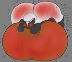 anthro belly belly_blush belly_expansion big_belly big_butt black_body black_ears black_eyebrows black_eyes blush body_blush brown_belly butt butt_blush close_to_bursting cross-popping_vein expansion eyebrows fart fart_fetish fart_inflation grey_background hair heavy_blush huge_belly huge_butt hyper hyper_belly hyper_butt hyper_fart hyper_inflation imminent_popping implied_popping inflation male motion_lines pink_nose red_inner_ear simple_background sky skyscape solo star tail teasing text thick_thighs white_hair white_tail alvro skunny_(alvro) mammal mephitid skunk 2024 hi_res