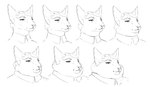 ambiguous_gender anthro big_cheeks chubby_cheeks clothed clothing double_chin female morbidly_obese morbidly_obese_anthro morbidly_obese_female obese obese_anthro obese_female overweight overweight_anthro overweight_female solo weight_gain cettus adelaide_valli domestic_cat felid feline felis mammal oriental_shorthair 2022 bust_portrait greyscale monochrome portrait sequence sketch female_(lore)