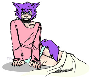bedding bedroom_eyes blanket bottomwear bruised captured claws clothing collar collarbone eye_bags hickey looking_at_viewer male messy_clothing narrowed_eyes scar seductive shock_collar shorts sitting smile solo sweater topwear wounded whinyfox animal_humanoid canid canid_humanoid canine canine_humanoid fox_humanoid humanoid mammal mammal_humanoid colored_sketch digital_drawing_(artwork) digital_media_(artwork) hi_res sketch