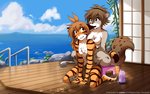 16:10 2020 anthro bamboo bathing beach bite blush breast_size_difference breast_squish breasts brown_body brown_fur canid canine casual_nudity chest_tuft colored conditional_dnp countershading crossed_legs detailed_background digitigrade duo ear_bite ear_nom featureless_breasts felid female female/female flora_(twokinds) fur grey_body grey_fur hi_res hybrid kathrin_vaughan keidran kneeling leg_wrap looking_back mammal markings multicolored_body multicolored_fur nom nude open_mouth orange_body orange_fur pantherine pawpads pink_nose sea seaside shampoo shower sitting sky small_breasts smile soap social_nudity spots spotted_body spotted_fur squish striped_body striped_fur stripes tail text tiger tom_fischbach tuft twokinds url water white_body white_fur widescreen