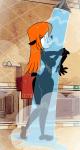 anthro breasts butt eyes_closed female hair nude orange_hair shower side_boob smile solo towel water wet minus8 disney mickey_mouse_shorts topsy_(disney) canid canine canis domestic_dog mammal 2d_animation animated motion_tweening short_playtime