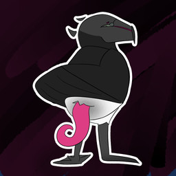 animal_genitalia beak blind butt disability erection eyewear feathers feet feral genitals glasses looking_at_viewer male membrane_(anatomy) opal_(yenz) penis presenting presenting_hindquarters simple_background solo tail toes toony webbed_feet wings anonymous_artist avian bird 1:1 hi_res