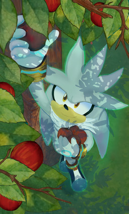 anthro apple black_nose boots bracelet clothing food footwear fruit fruit_picking fur gloves handwear jewelry leaf male plant psychic_energy psychic_powers quills_(anatomy) shoes solo tree upturned_eyes white_body white_fur yellow_eyes stardustaly sega sonic_the_hedgehog_(series) silver_the_hedgehog eulipotyphlan hedgehog mammal hi_res
