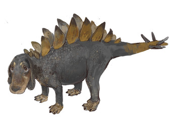 4_toes ambiguous_feral ambiguous_gender back_plates black_body black_claws black_nose black_scales brown_body brown_eyes brown_scales claws eyebrows feet feral floppy_ears multicolored_body multicolored_scales pupils quadruped scales side_view simple_background snout solo spiked_tail spikes spikes_(anatomy) standing tail tan_eyebrows thagomizer toe_claws toes two_tone_body two_tone_scales white_background mossa canid canine canis dinosaur domestic_dog hybrid mammal ornithischian prehistoric_species reptile scalie stegosaurian stegosaurus thyreophoran 2025 hi_res