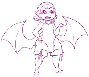 5_fingers boots bulge clothed clothing femboy fingers footwear looking_at_viewer male shoes simple_background solo white_background wings desbjust duke_roderick_(desbjust) vampire digital_drawing_(artwork) digital_media_(artwork) full-length_portrait line_art portrait