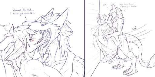 abdominal_bulge anthro arm_around_shoulder balls belly belly_humping belly_rub big_balls big_bulge big_penis big_tail blush bodily_fluids bulge claws detailed_bulge dialogue drooling duo endosoma face_imprint feral genitals grinding half-closed_eyes hand_on_belly hand_on_shoulder hand_on_wall head_imprint heart_symbol huge_balls huge_bulge huge_penis humping hyper hyper_balls hyper_genitalia hyper_penis imprint leaning leaning_forward leaning_on_another male male/male male_pred mouth_shot muffled narrowed_eyes open_mouth oral_vore paws penis predator/prey prey_imprint prey_outline safe_vore saliva same_size_vore seductive slosh sloshing_balls soft_vore squirming stretchy_belly struggling struggling_prey sultry_gaze tail talking_to_another talking_to_belly talking_to_partner talking_to_prey text thrust_lines thrusting tight_belly tongue tongue_out vore willing_prey conditional_dnp samagthrav2 mythology brom_(sahurus) samagthra dragon mythological_creature mythological_scalie scalie absurd_res english_text hi_res