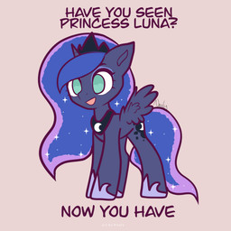 blue_body blue_eyes blue_eyeshadow blue_hair blue_tail caption crown cutie_mark ethereal_hair ethereal_tail eyeshadow female feral hair headgear horn jewelry makeup necklace solo sparkles tail text tiara wings nnalyart friendship_is_magic hasbro my_little_pony mythology princess_luna_(mlp) equid equine mammal mythological_creature mythological_equine winged_unicorn 1:1 absurd_res english_text hi_res