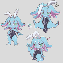 anthro bunny_costume clothing costume male solo spread_legs spreading young appledogg league_of_legends riot_games tencent fizz_(lol) aquatic fish yordle 1:1 absurd_res hi_res