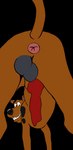 anatomically_correct anatomically_correct_genitalia animal_genitalia animal_penis anus balls butt canine_genitalia canine_penis close-up erection feral genitals knot knotted_penis low-angle_view male penis solo toony winserferret hanna-barbera scooby-doo_(series) canid canine canis domestic_dog great_dane mammal mastiff molosser absurd_res alpha_channel hi_res