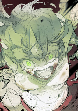 1_horn apode breasts claws fangs feathered_wings feathers featureless_breasts female finger_claws green_eyes hair head_horn horn legless light_body light_feathers light_scales looking_at_viewer open_mouth pupils red_background scales serpentine simple_background slit_pupils solo split_form tail teeth tongue_showing white_sclera wings chiayeeee draconcopode lamia reptile scalie snake 2024 absurd_res digital_drawing_(artwork) digital_media_(artwork) hi_res