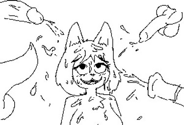 animal_genitalia animal_penis anthro balls bodily_fluids bukkake canine_genitalia canine_penis cetacean_genitalia cetacean_penis cum cum_in_hair cum_on_face cumshot disembodied_penis ejaculation equine_genitalia equine_penis female genital_fluids genitals group hair humanoid_genitalia humanoid_penis interspecies looking_pleasured male male/female penis simple_background solo_focus tapering_penis white_background 4chan_anon anonymous_artist aquatic canid canine cetacean dolphin equid equine horse human mammal toothed_whale 2023 aliasing black_and_white digital_media_(artwork) low_res monochrome