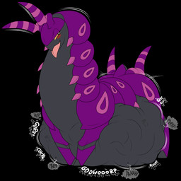 antennae_(anatomy) belly big_belly black_body blush calling_for_help digestion digestion_noises extreme_size_difference female female_pred female_prey feral feral_pred fully_inside hand_imprint huge_belly human_prey imprint larger_pred long_neck markings mass_vore muffled_screaming multicolored_body multiple_prey onomatopoeia pink_markings purple_body quadruped rumbling_stomach screaming size_difference smile sound_effects struggling struggling_prey text tongue tongue_out vore vowelless vowelless_sound_effect yellow_sclera pakaproductions sentinelwinder nintendo pokemon pandora_(pakaproductions) arthropod generation_5_pokemon human mammal pokemon_(species) scolipede 1:1 absurd_res digital_media_(artwork) hi_res