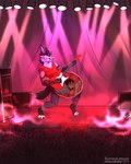 anthro anthro_pred belly clothed clothing concert internal_vore male male/male male_pred male_prey vore surylimon phillip_jr_(sketchy_pc) z3r0_(z3r01cz) canid canine canis human mammal wolf hi_res