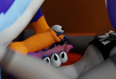 animal_genitalia anthro canine_genitalia close-up extreme_size_difference femboy genitals group licking male male/male micro penis simple_background size_difference stuck_between_penises tongue trio nest_(artist) kitsunaki nest_(character) canid canine fox mammal rexouium 2025 3d_(artwork) blender_(artwork) digital_media_(artwork) hi_res