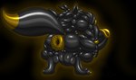 anthro anus balls big_anus big_balls big_penis black_background black_balls black_body black_ears black_tail claws crouching erection gaping gaping_anus genitals gold_claws gold_nipples gold_penis gold_tail_tip gynomorph huge_anus huge_penis humanoid_genitalia humanoid_penis hyper hyper_anus hyper_genitalia hyper_penis intersex muscular muscular_gynomorph muscular_intersex nude penis puffy_anus rear_view simple_background solo tail yellow_anus evilfoxyfull bandai_namco digimon canid digimon_(species) mammal renamon digital_drawing_(artwork) digital_media_(artwork) hi_res watermark