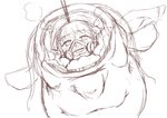 air_bubble almost_fully_inside ambiguous_gender ambiguous_pred diving_mask duo female female/ambiguous female_prey feral feral_pred mask not_furry oral_vore underwater vore water kaname catfish fish marine hi_res monochrome sketch