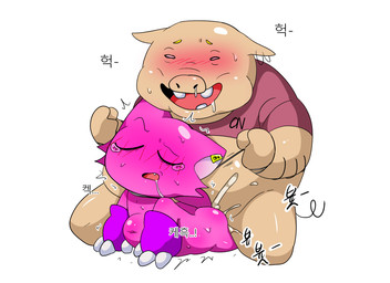 3_claws abdominal_bulge all_fours anthro asphyxiation blush bodily_fluids bottomless bottomless_male brown_clothing brown_shirt brown_topwear claws clothed clothing crying cum cum_in_vagina cum_inside cum_splatter cute_fangs doggystyle drooling duo fangs female forced from_behind_position fur genital_fluids gloves handwear larger_male male male/female navel open_mouth open_smile overweight overweight_male penetration pink_body pink_ears pink_fur purple_clothing purple_gloves purple_handwear rape rape_face rope_around_neck saliva sex shirt shirt_only simple_background size_difference sleep_molestation sleep_sex sleeping smaller_female smile tan_body tears teeth topwear topwear_only vaginal vaginal_penetration white_background meringue_(pixiv) domestic_cat domestic_pig felid feline felis mammal suid suine sus_(pig) 11:8