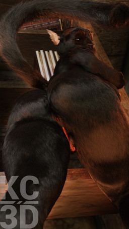 anthro anus black_body black_fur blue_eyes butt female fur genitals looking_at_viewer low-angle_view nude presenting presenting_anus presenting_hindquarters presenting_vulva solo vulva kc3d microsoft the_elder_scrolls aziya_(kc3d) felid feline khajiit mammal 3d_(artwork) 4k 9:16 absurd_res blender_(artwork) digital_media_(artwork) hi_res