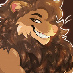 anthro fangs_bared fluffy looking_at_viewer male solo fancy_only felid lion mammal pantherine 1:1 hi_res