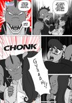 angry anthro anthrofied bite comic dialogue dragon english_text equid equine female friendship_is_magic hasbro hi_res larger_male male mammal my_little_pony mythological_creature mythological_scalie mythology octavia_(mlp) pia-sama scalie size_difference smaller_female spike_(mlp) text violence