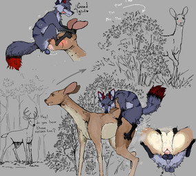 animal_genitalia animal_penis balls bodily_fluids butt canine_genitalia canine_penis cum cum_inside doggystyle duo erection face_mounting fellatio female female_penetrated feral feral_on_feral feral_penetrated feral_penetrating feral_penetrating_feral from_behind_position genital_fluids genitals good_girl interspecies knot knotted_penis larger_female larger_feral larger_penetrated male male/female male_penetrating male_penetrating_female oral oral_penetration penetration penile penile_penetration penis perching_position plap predator/prey predator_penetrating_prey sex size_difference smaller_feral smaller_male stealth_sex text vaginal vaginal_penetration vulva jeffusherb binocular_doe marc_(smar7) canid canine deer fox mammal english_text