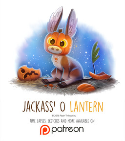 ambiguous_gender angry brown_body brown_fur food fruit fur hay holidays humor jack-o'-lantern looking_at_viewer night outside plant pumpkin pun simple_background solo text visual_pun white_background white_body white_fur yellow_eyes piper_thibodeau halloween asinus donkey equid equine mammal 2016 digital_media_(artwork) digital_painting_(artwork) english_text painting_(artwork)