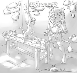 age_difference anthro anthro_on_anthro anthro_penetrated anthro_penetrating anthro_penetrating_anthro arms_tied balls barefoot bodily_fluids bottomwear bound clothing crouching crying dialogue digitigrade dungeon erection eye_contact feet female female_on_top female_penetrated forced forced_partners front_view fully_bound genitals group larger_male loincloth looking_at_another lying male male/female male_on_bottom male_penetrating male_penetrating_female nipples nude on_back on_bottom on_top open_mouth pain pecs penetration penis raised_arm reverse_cowgirl_position sex size_difference smaller_female smaller_male speech_bubble straddling submissive submissive_male tears text torture torture_device torture_rack_(device) vaginal vaginal_penetration young young_anthro young_female young_male young_on_young zooshi felid lion mammal murid murine pantherine rat rodent 2015 english_text hi_res signature brother_(lore) brother_and_sister_(lore) forced_incest_(lore) incest_(lore) sibling_(lore) sister_(lore)